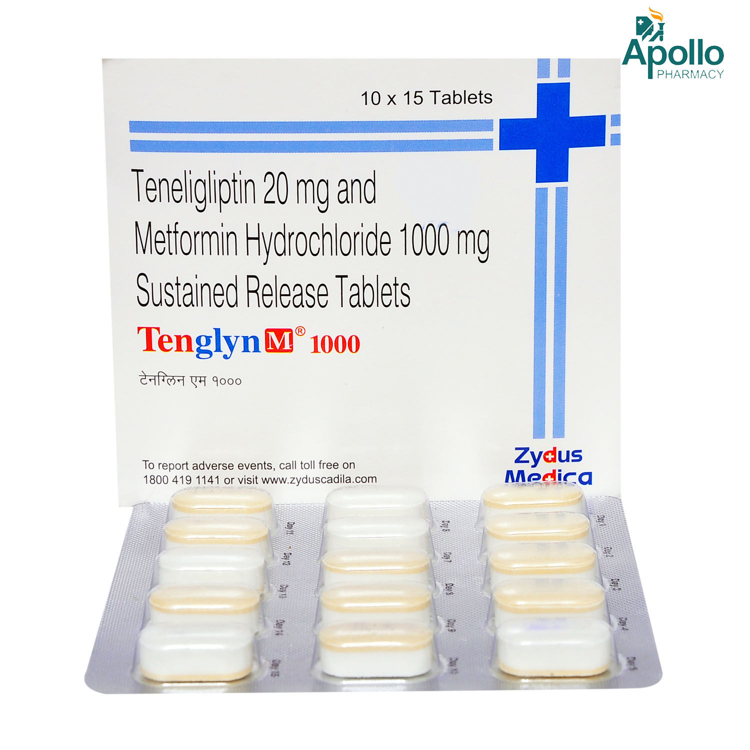 Tenglyn M 1000 Tablet 15's, Pack of 15 TABLETS