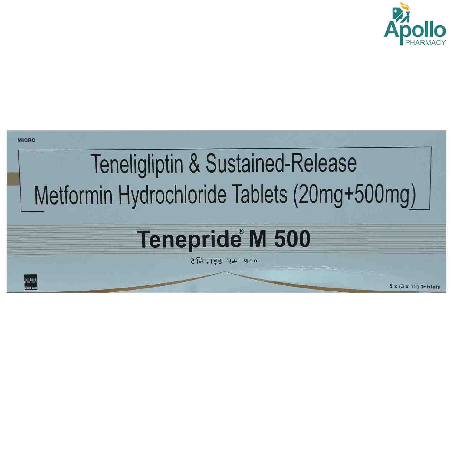 Tenepride M 500 Tablet 15 S Price Uses Side Effects Composition Apollo Pharmacy