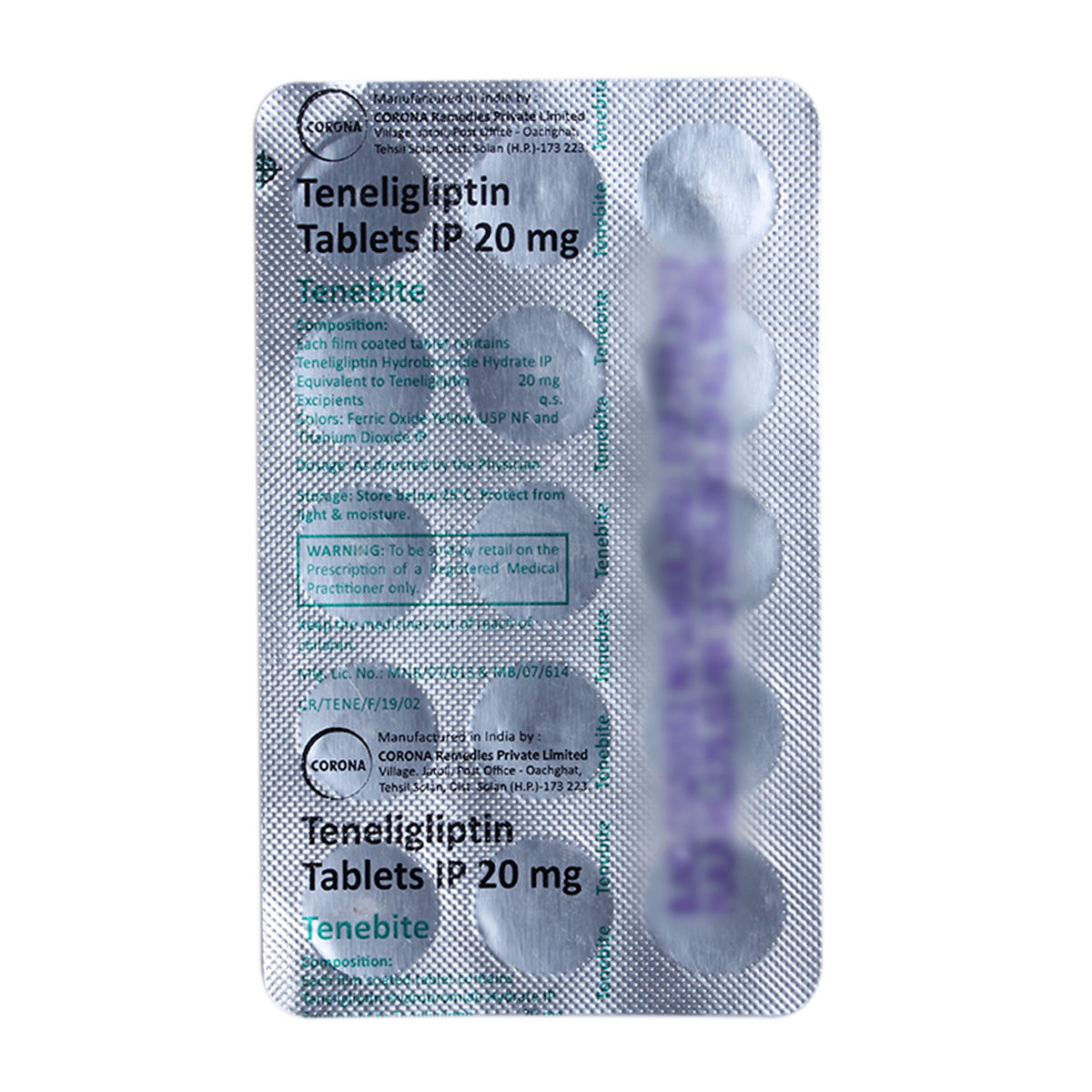 Tenebite Tablet 15's, Pack of 15 TabletS