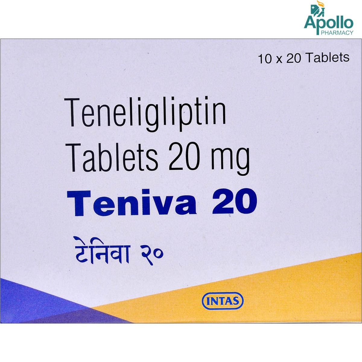 Teniva 20 Tablet 20's, Pack of 20 TABLETS