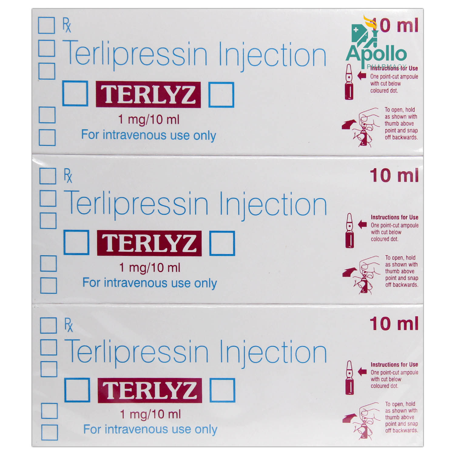 Terlyz Injection 10ml Price Uses Side Effects Composition Apollo