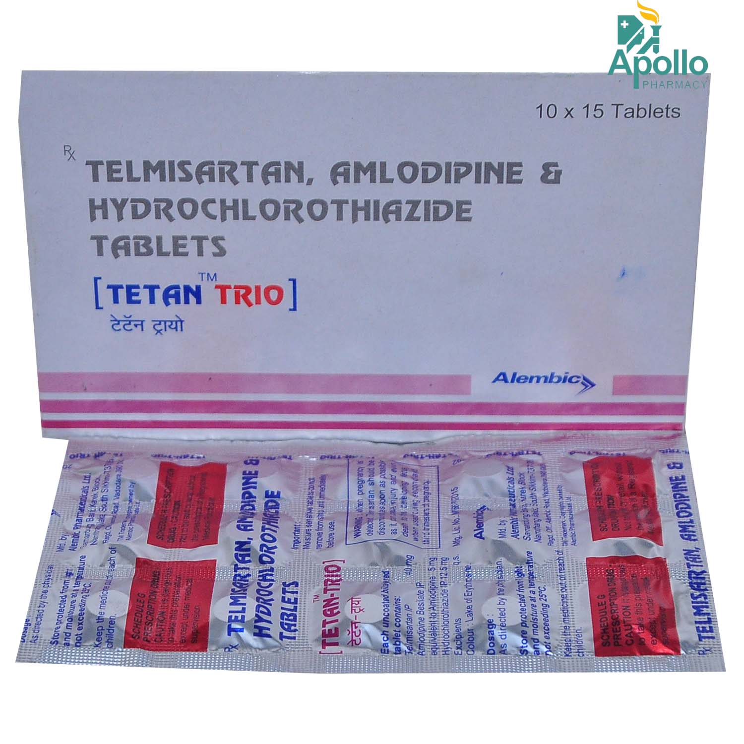 Tetan Trio Tablet 15's Price, Uses, Side Effects, Composition Apollo