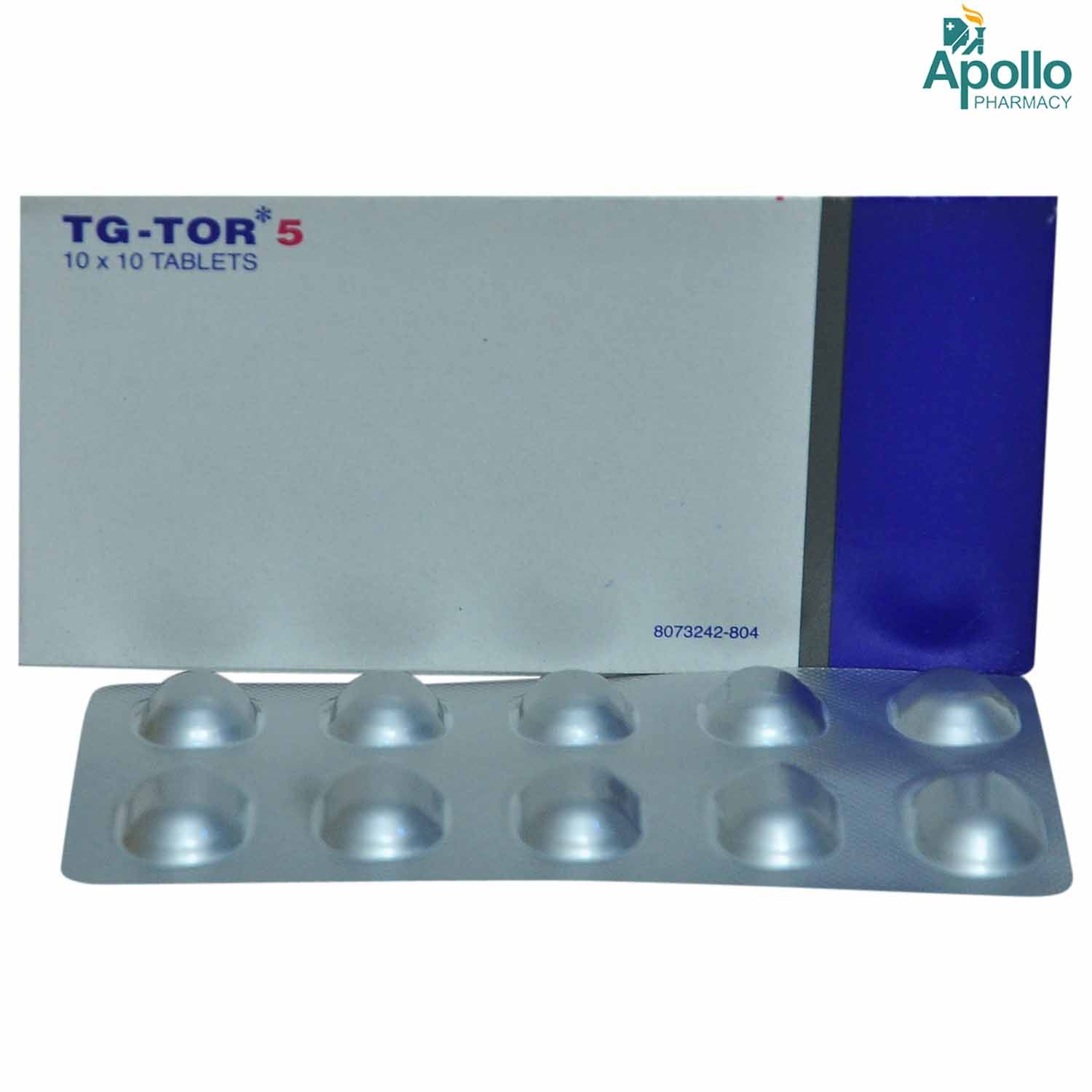 TGTOR 5MG TABLET, Pack of 10 TABLETS