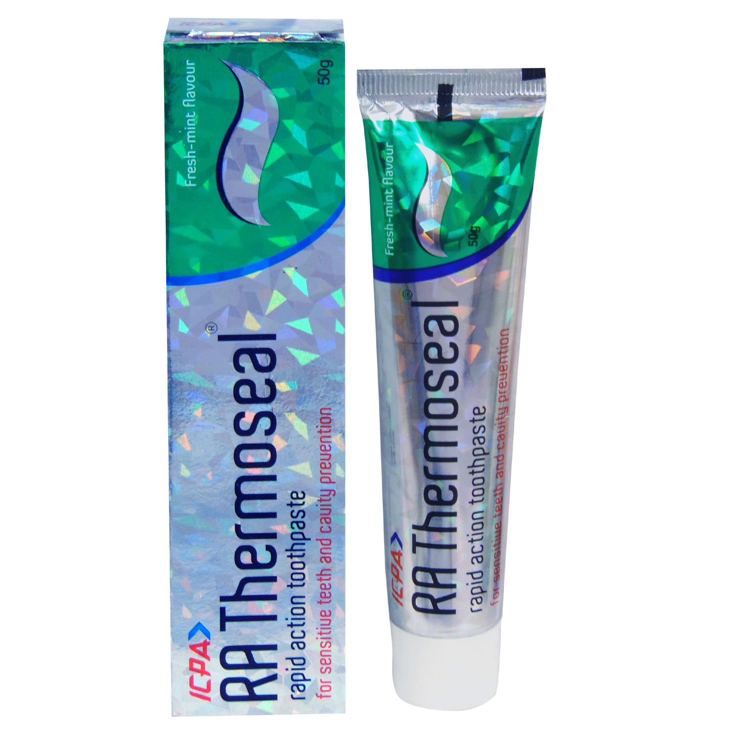 Buy RA Thermoseal Rapid Action Mint Flavoured Sensitive Teeth & Cavity Protection Toothpaste, 50 gm Online