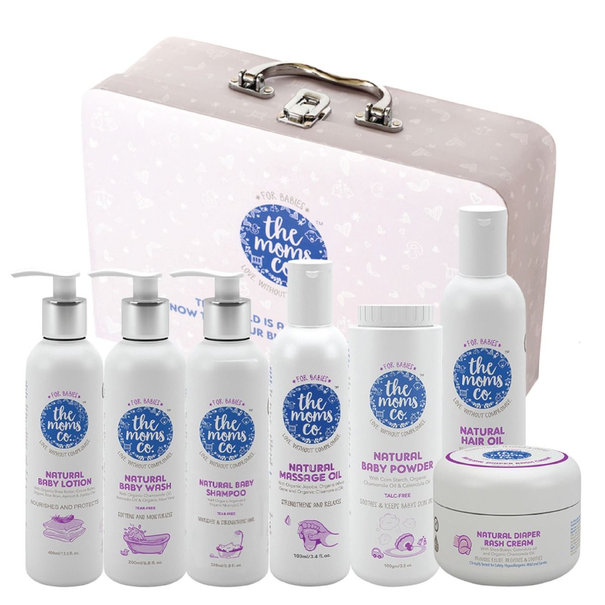Buy The Moms Co. Everything for Baby Suitcase Gift Box, 7 Gift Items Online