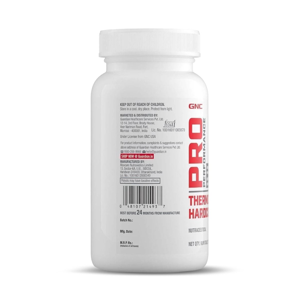 GNC Pro Performance Thermo Burst Hardcore, 90 Tablets Price, Uses, Side
