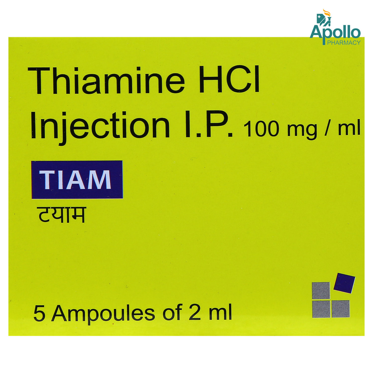 TIAM 100MG INJECTION Price, Uses, Side Effects, Composition - Apollo ...