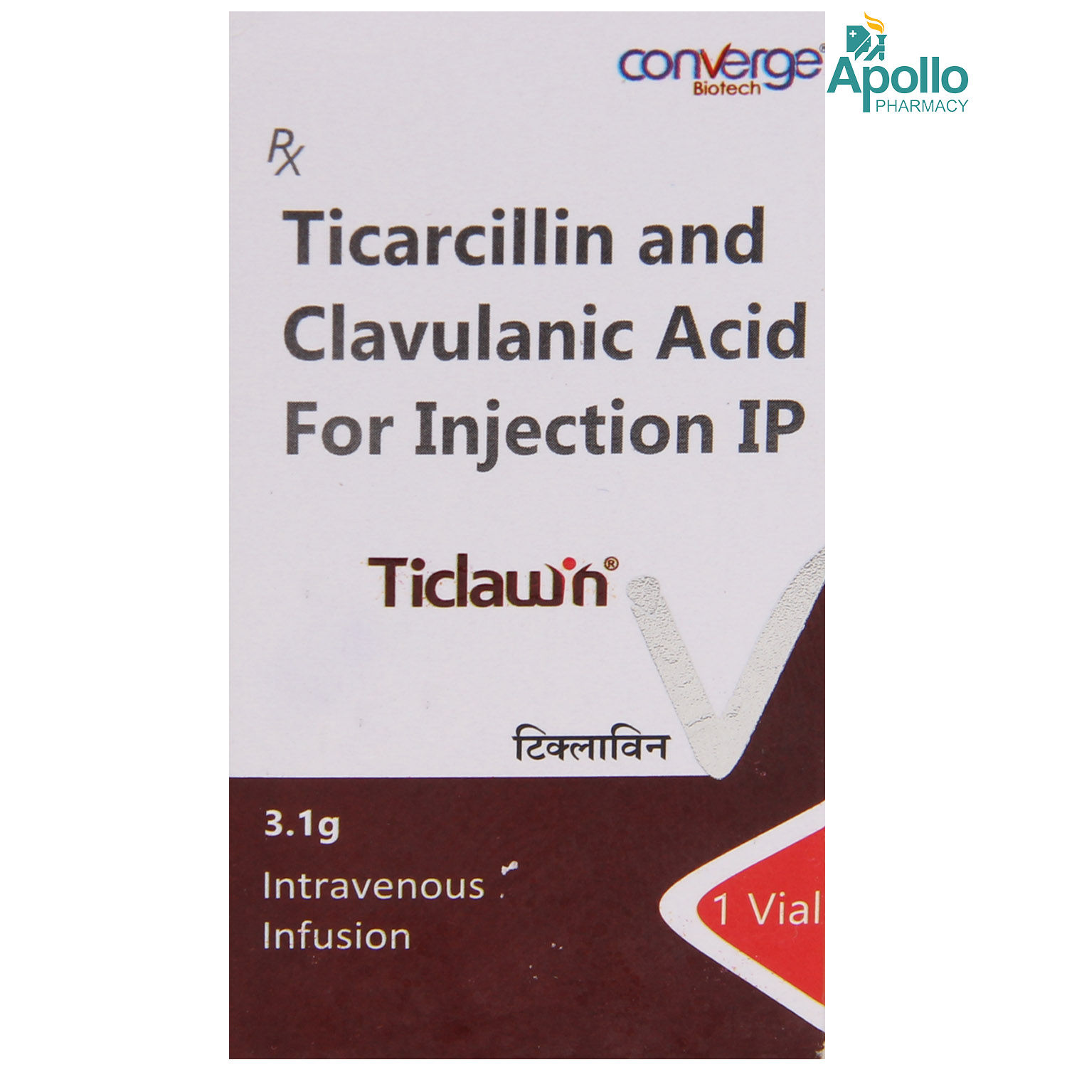 Ticlawin Injection, Pack of 1 INJECTION