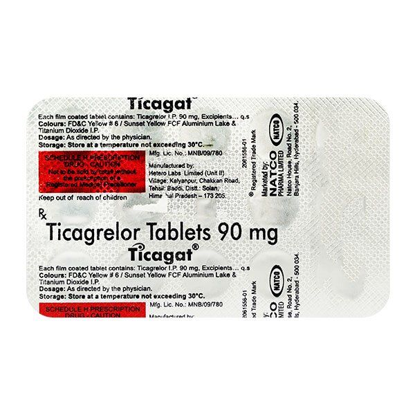 Ticagat Tablet 14's, Pack of 14 TabletS