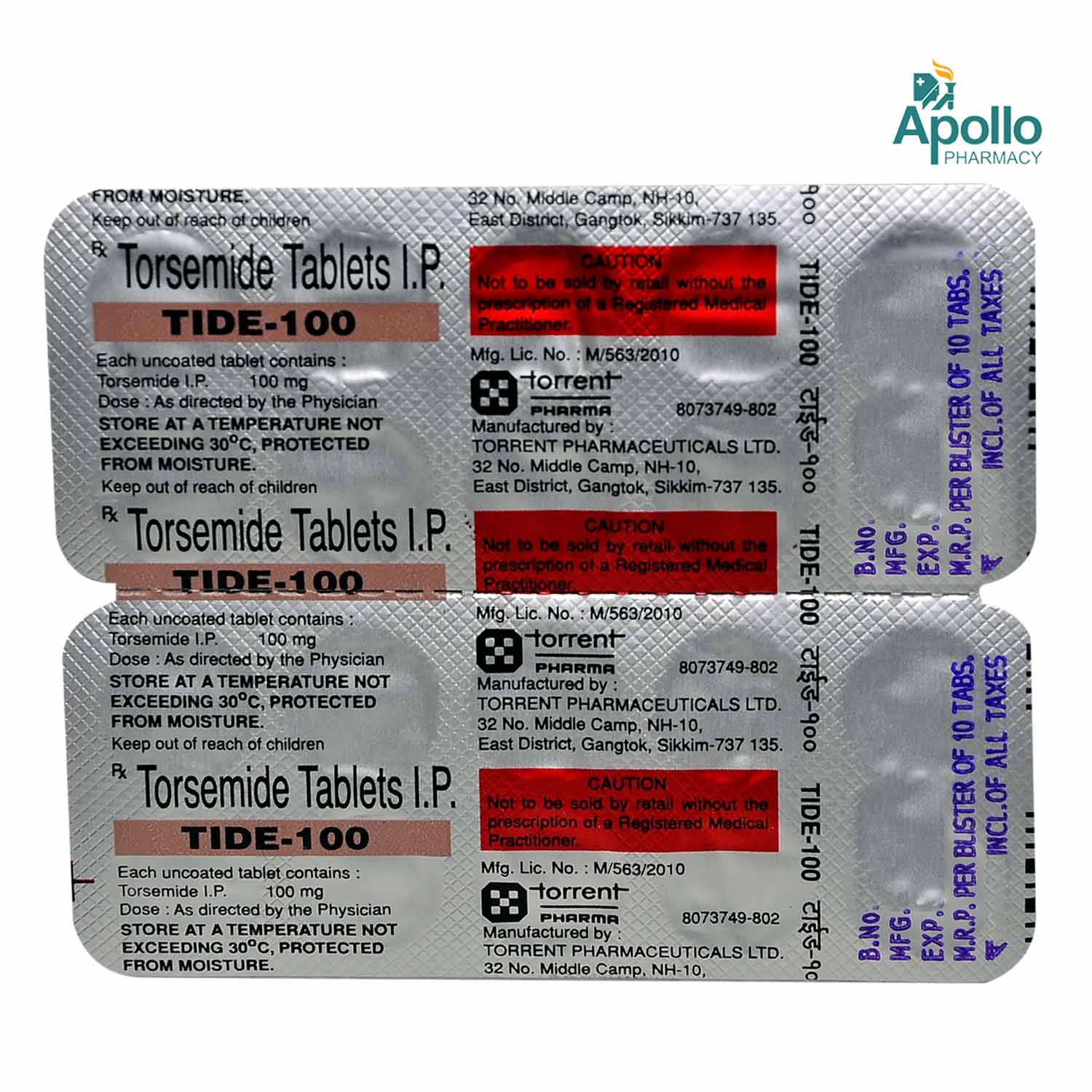 TIDE 100MG TABLET Price, Uses, Side Effects, Composition - Apollo Pharmacy