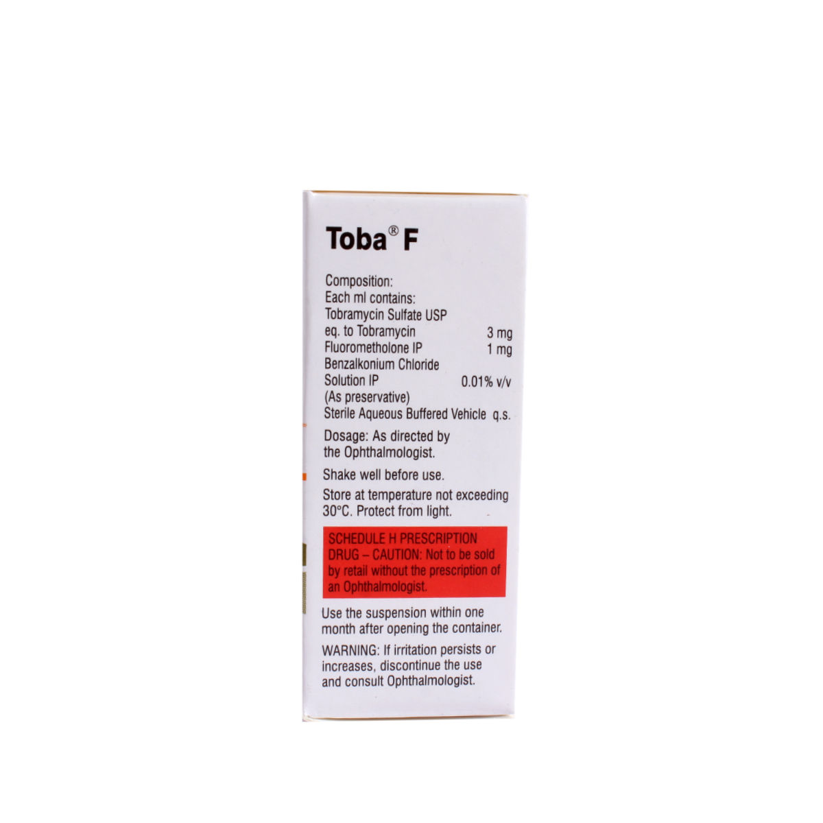 Toba F Eye Drops 5 ml Price, Uses, Side Effects, Composition Apollo