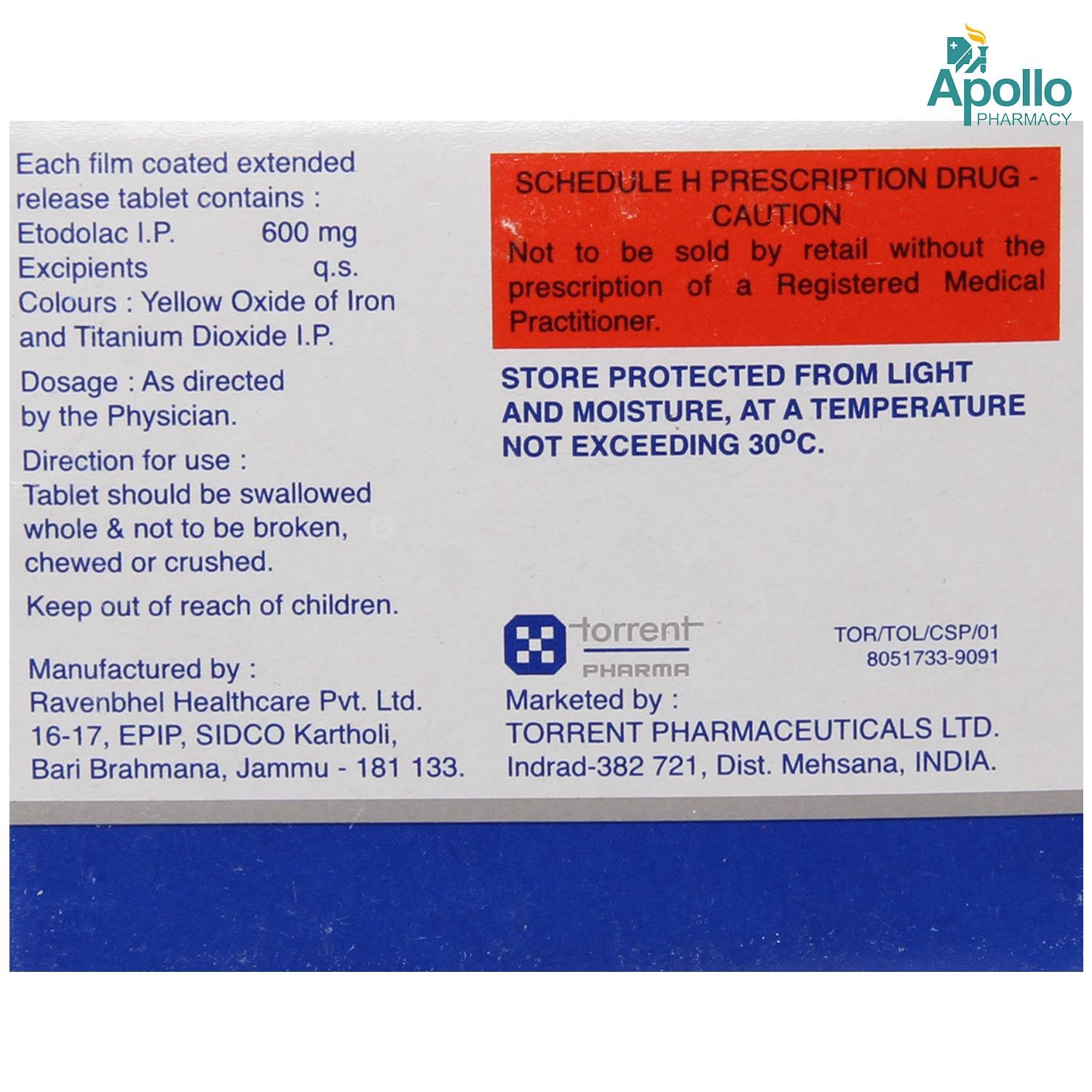 TOLDIN ER 600MG TABLET Price, Uses, Side Effects, Composition - Apollo ...