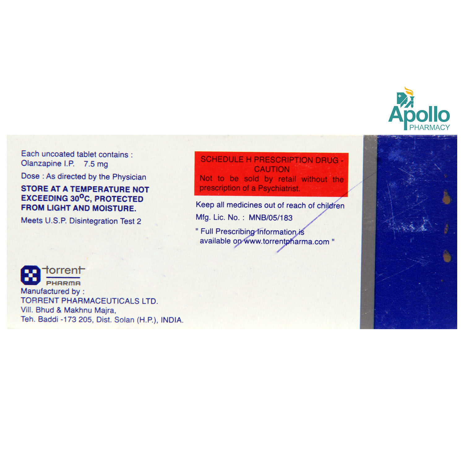 TOLAZ DT 7.5MG TABLET 10'S Price, Uses, Side Effects, Composition ...