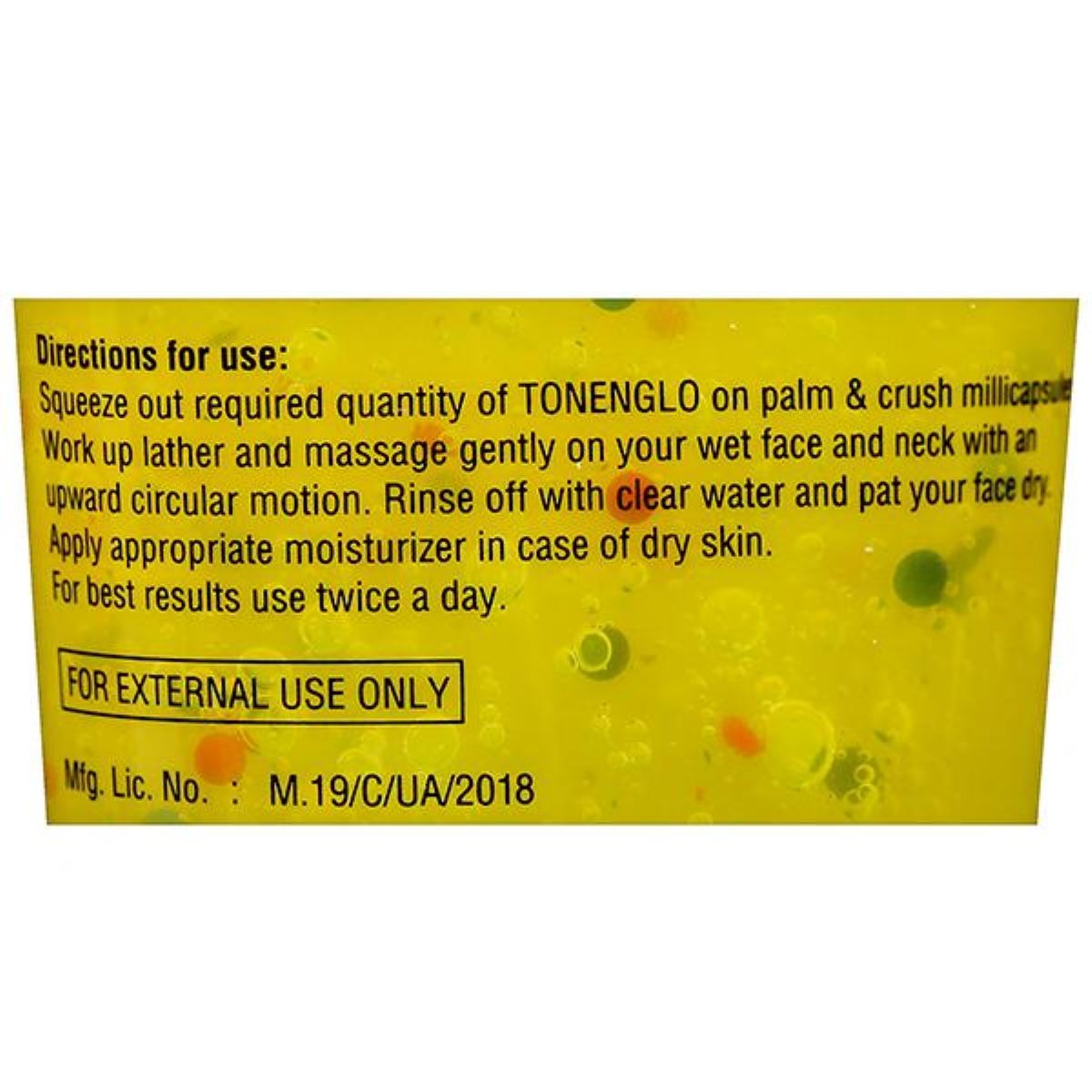 Tone N Glo Skin Rejuvenating Face Wash Gel, 100 gm, Pack of 1 