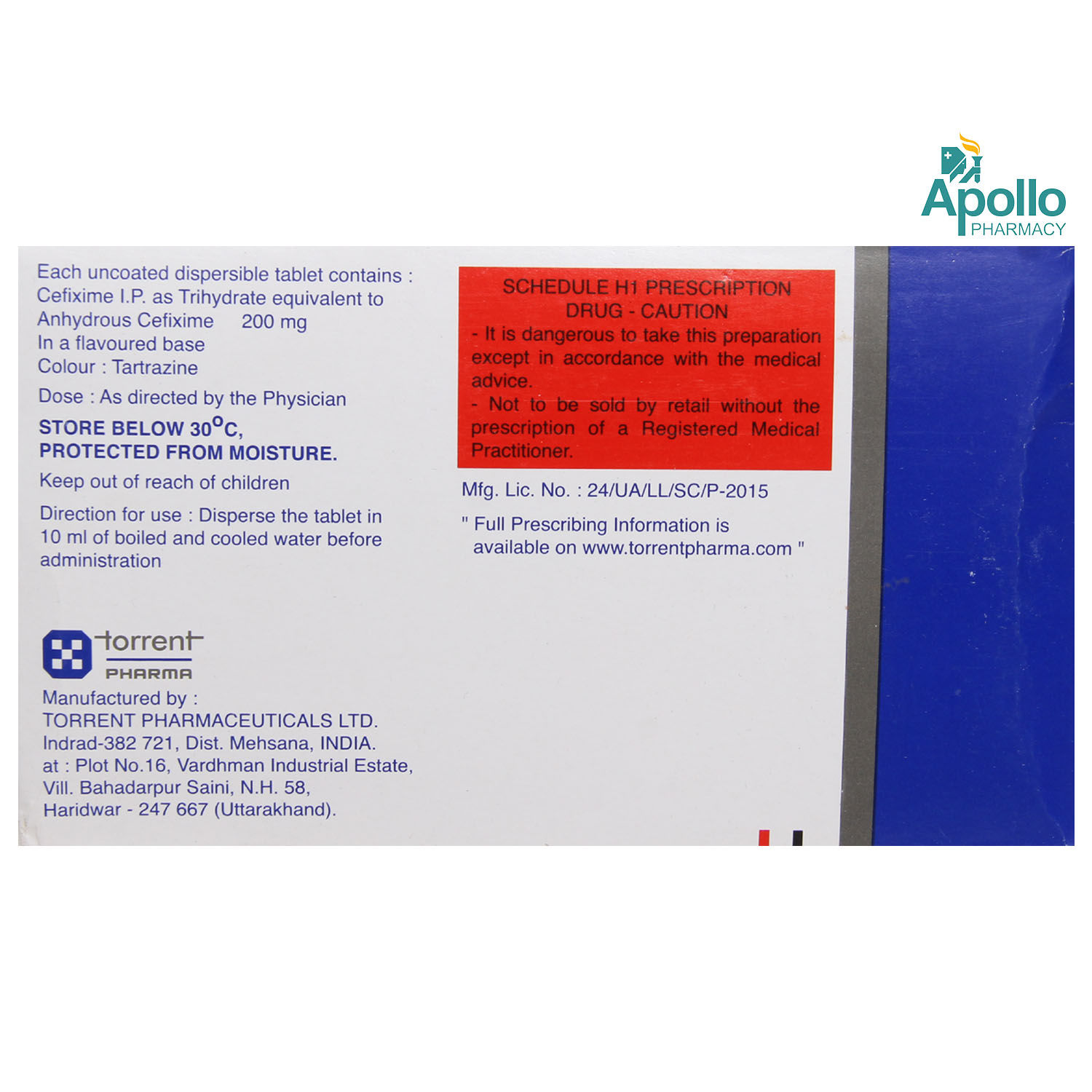 Topcef-200 Tablet 10's Price, Uses, Side Effects, Composition - Apollo ...