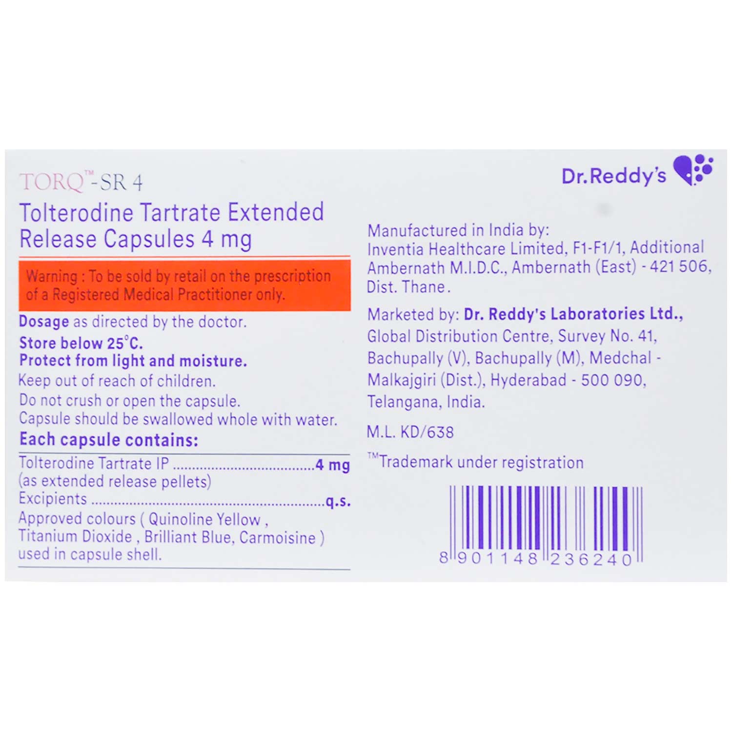 TOR Q SR 4MG TABLET Price, Uses, Side Effects, Composition Apollo Pharmacy