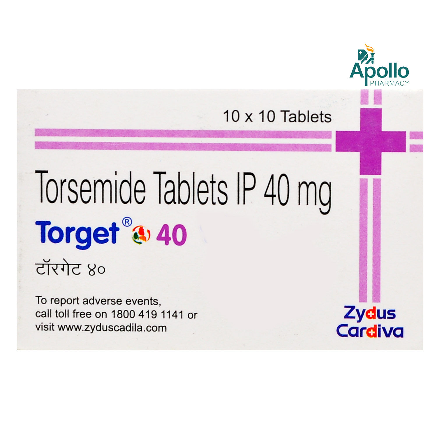 TORGET 40MG TABLET, Pack of 10 TABLETS