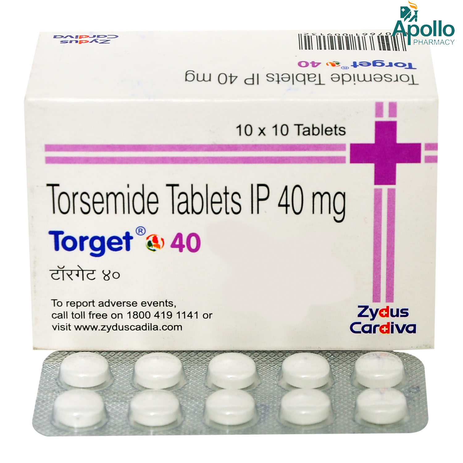 TORGET 40MG TABLET, Pack of 10 TABLETS