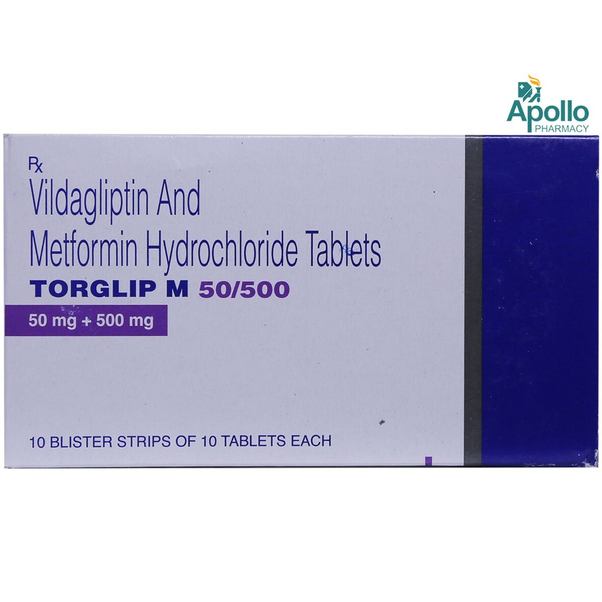 Torglip M 50/500 Tablet 10's, Pack of 10 TABLETS