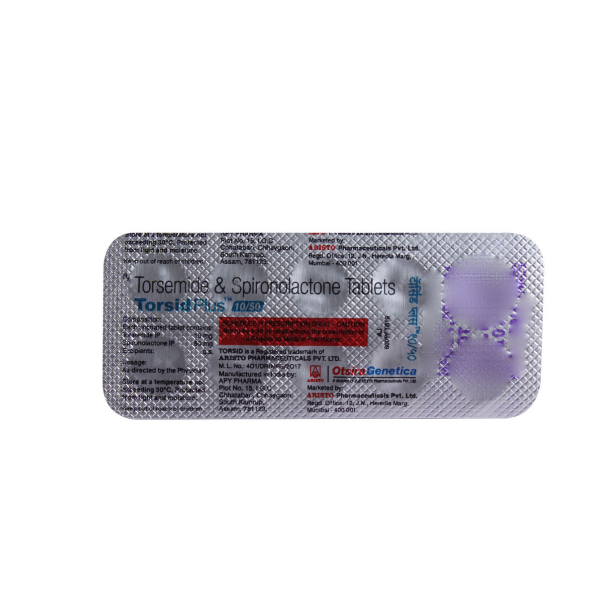 Torsid Plus 10/50mg Tablet 10's Price, Uses, Side Effects, Composition