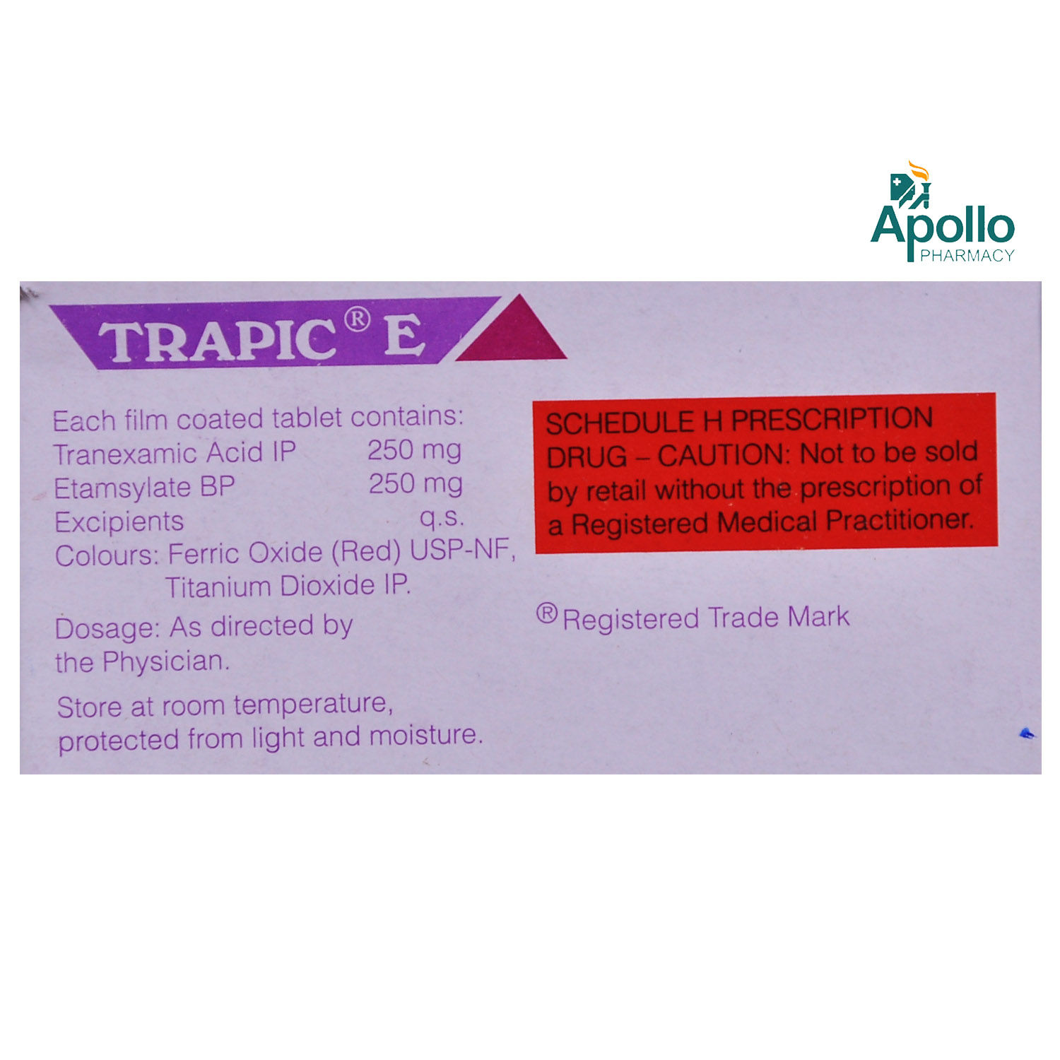 Trapic E Tablet 10 S Price Uses Side Effects Composition Apollo Pharmacy