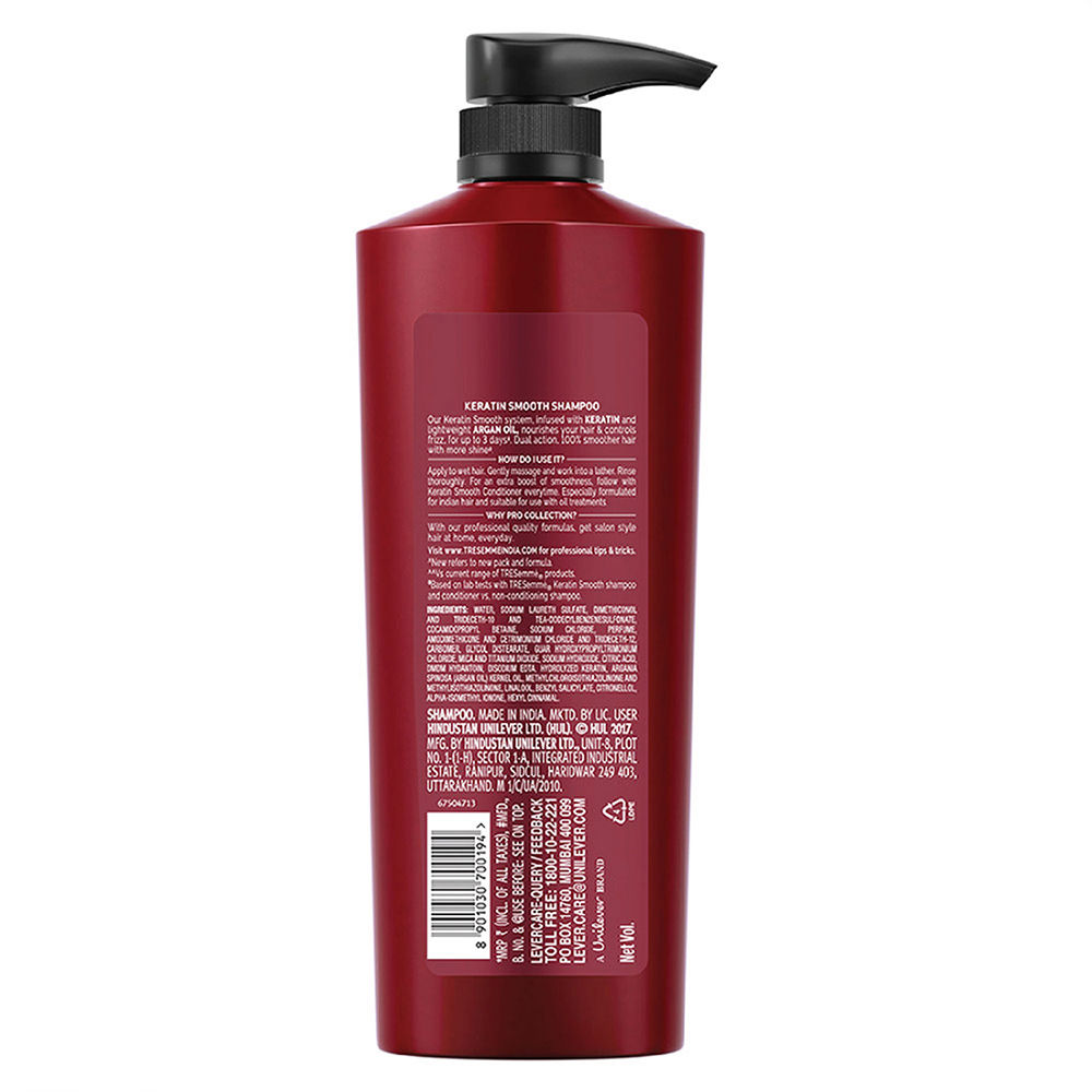 Tresemme Keratin Smooth Shampoo, 580 ml, Pack of 1 