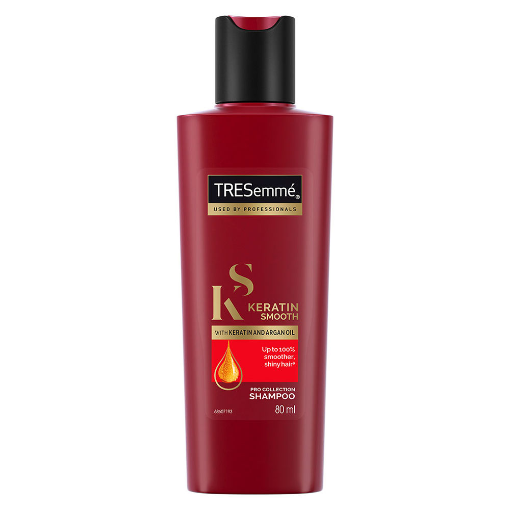 Tresemme Keratin Smooth Shampoo with Argan Oil, 80 ml, Pack of 1 