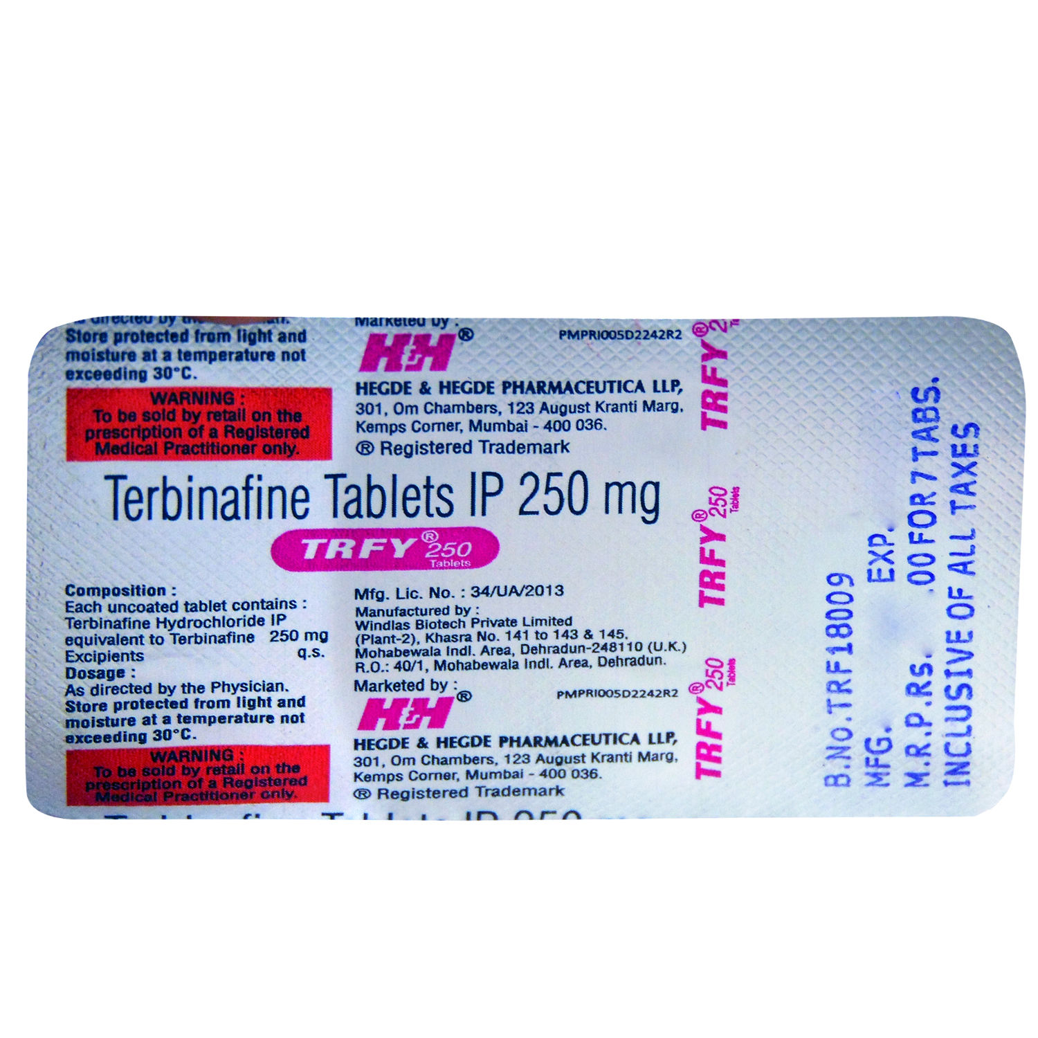 Trfy 250mg Tablet 7 S Price Uses Side Effects Composition Apollo 24 7