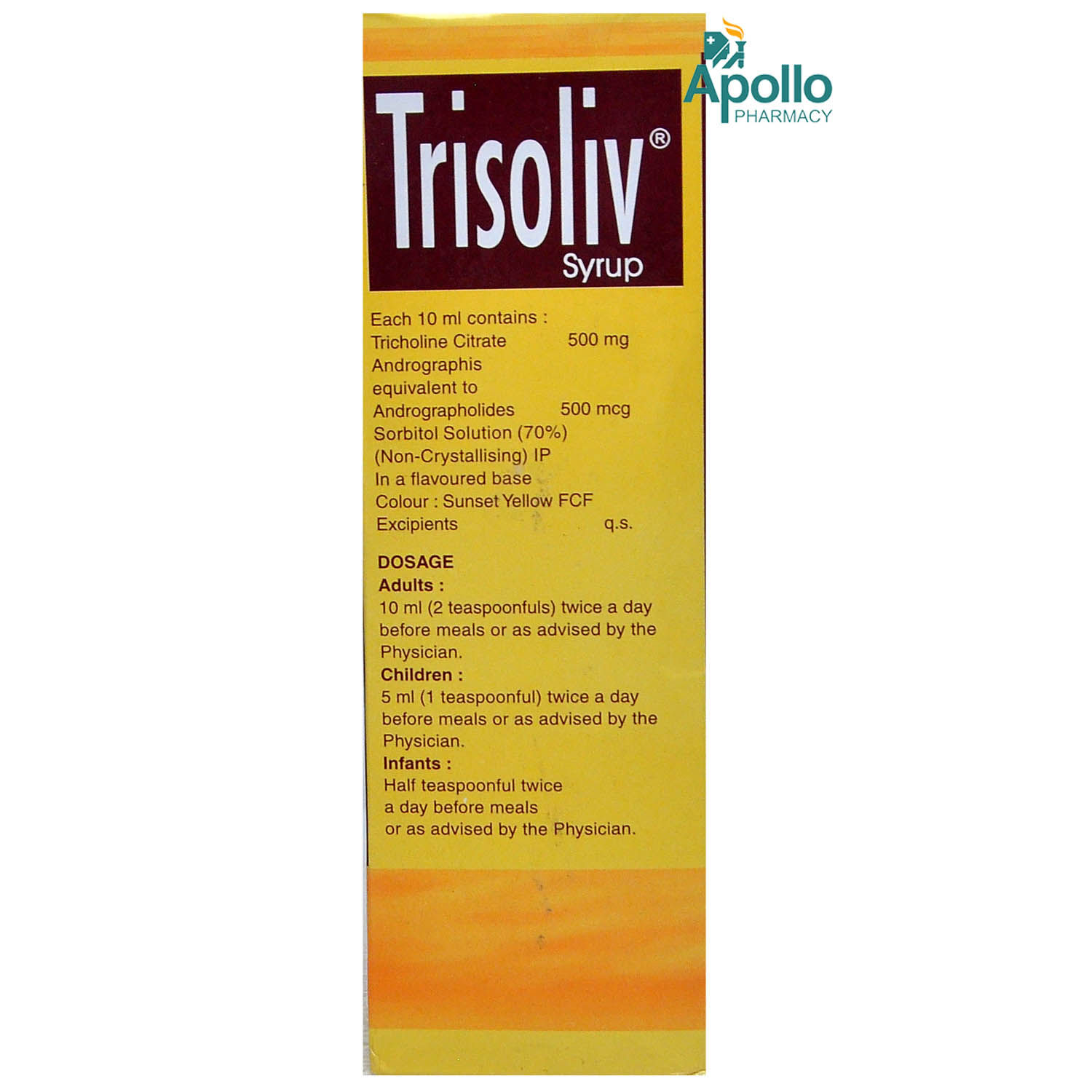 Trisoliv Syrup 200 ml, Pack of 1 SYRUP