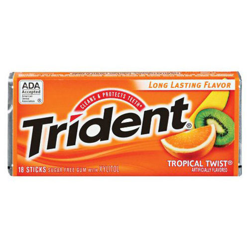 Buy Trident Sugarfree Gum Tropical Twist 18 Stick Online