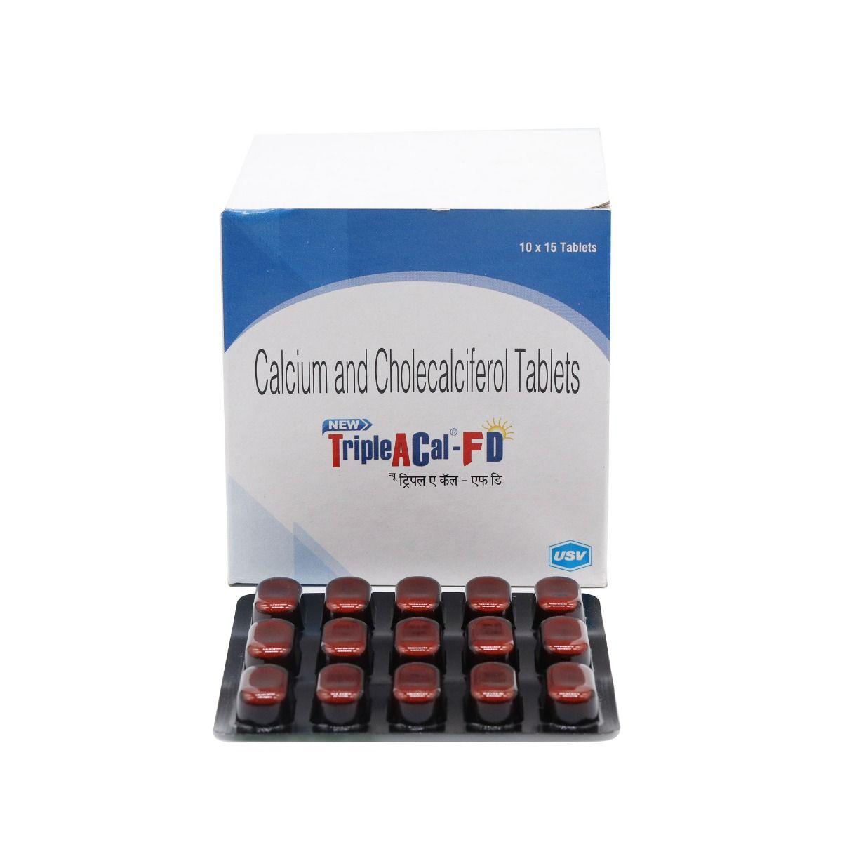 TripleACalFD Tablet 15's Price, Uses, Side Effects, Composition