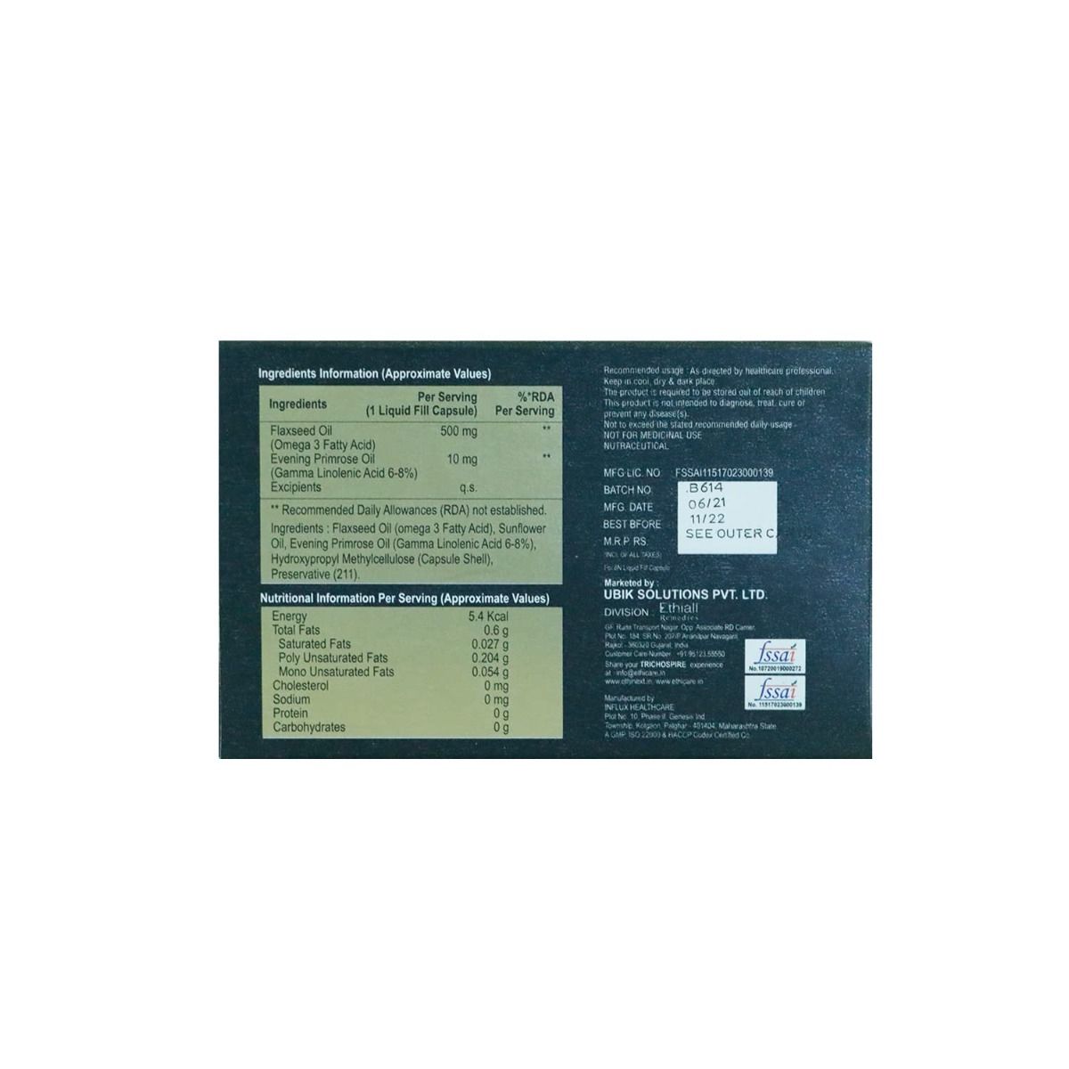 TrichospireM Hair Kit 1's Price, Uses, Side Effects, Composition