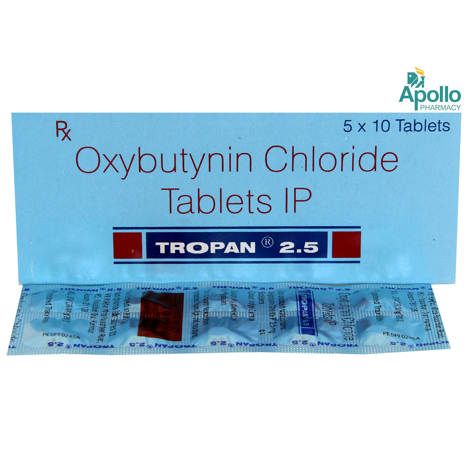 Tropan 2.5 Tablet 10's, Pack of 10 TABLETS