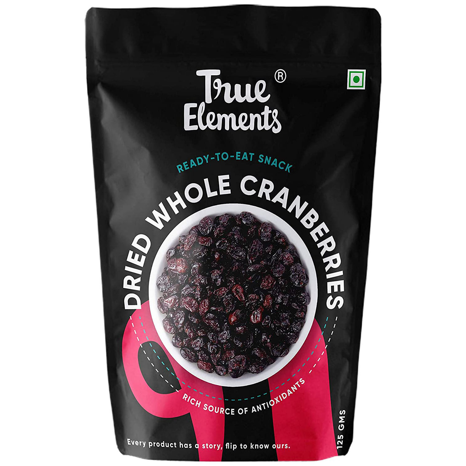 True Elements Dried Whole Cranberries, 125 gm Price, Uses, Side Effects