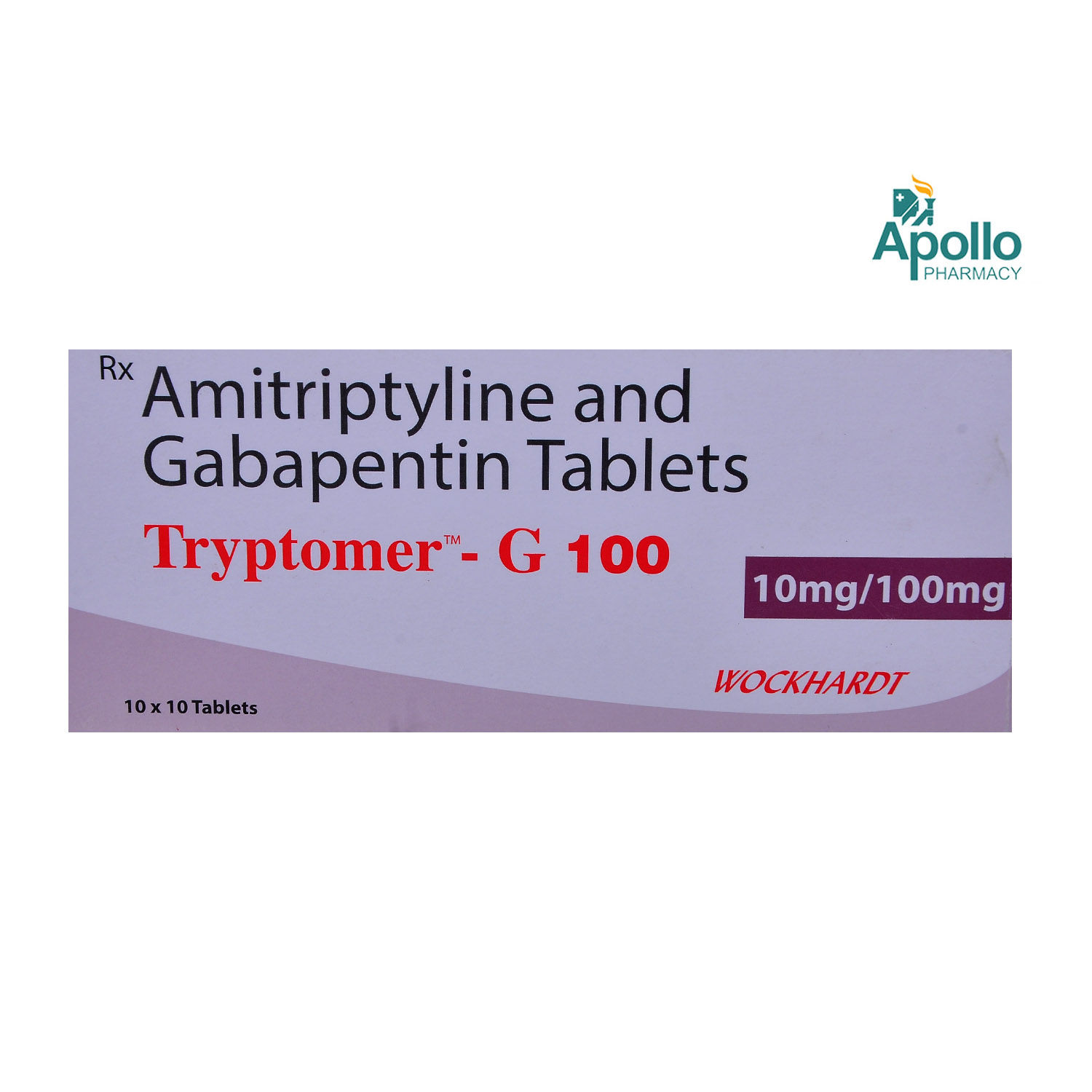 Tryptomer-G 100 Tablet 10's, Pack of 10 TABLETS