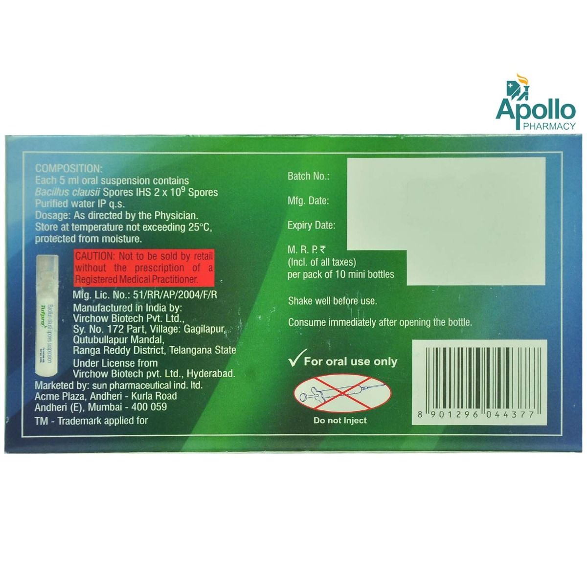 Tufpro Suspension 5 ml Price, Uses, Side Effects, Composition Apollo