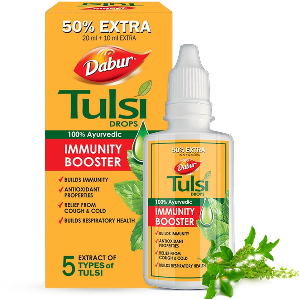 Buy Dabur Tulsi Immunity Booster Drops, 30 ml Online
