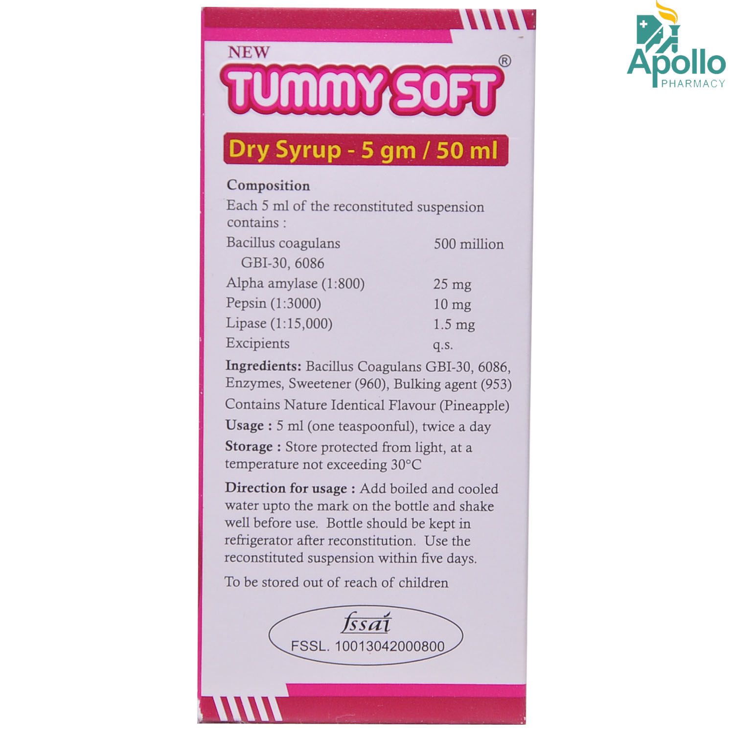 Tummy Soft Dry Syrup 50 ml Price, Uses, Side Effects, Composition ...