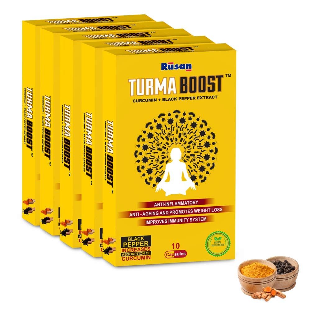 Turma Boost Curcumin and Black Pepper Extract, 10 Capsules Price, Uses