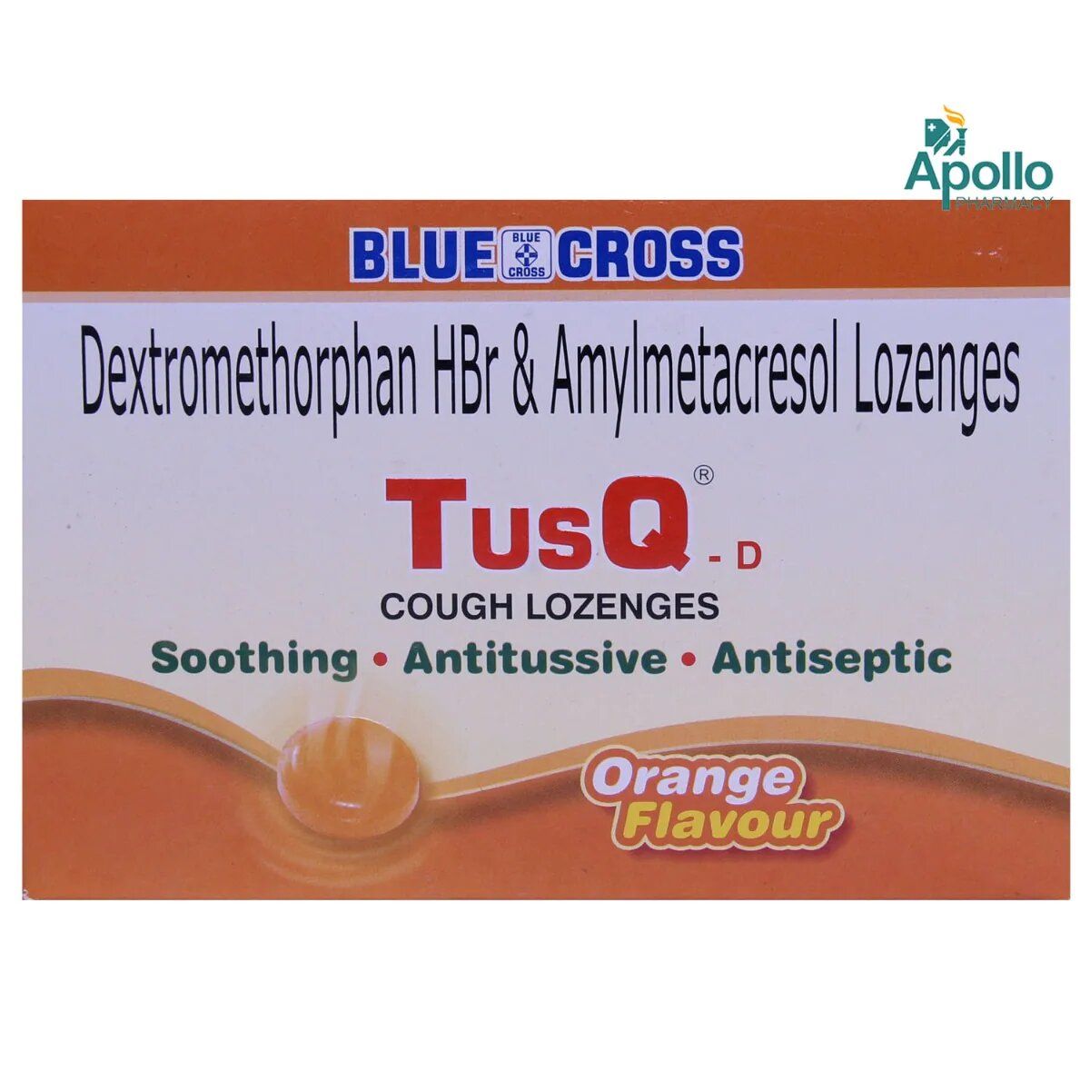 TusqD Orange Flavour Lozenges 6's Price, Uses, Side Effects