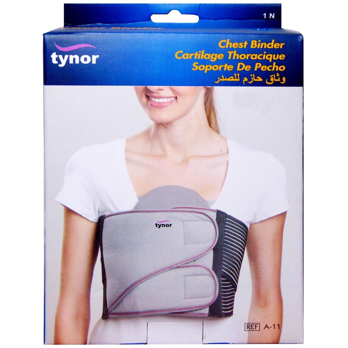 Tynor Chest Binder Belt Large, 1 Count, Pack of 1 