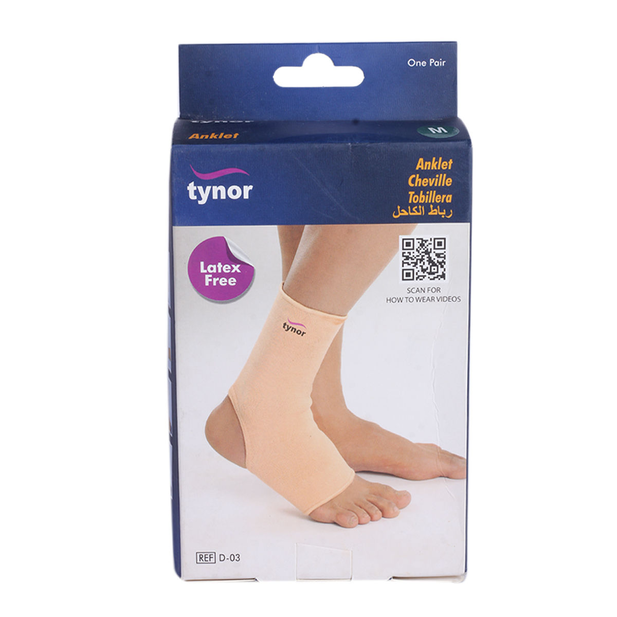 Tynor Anklet Medium, 1 Pair, Pack of 1 