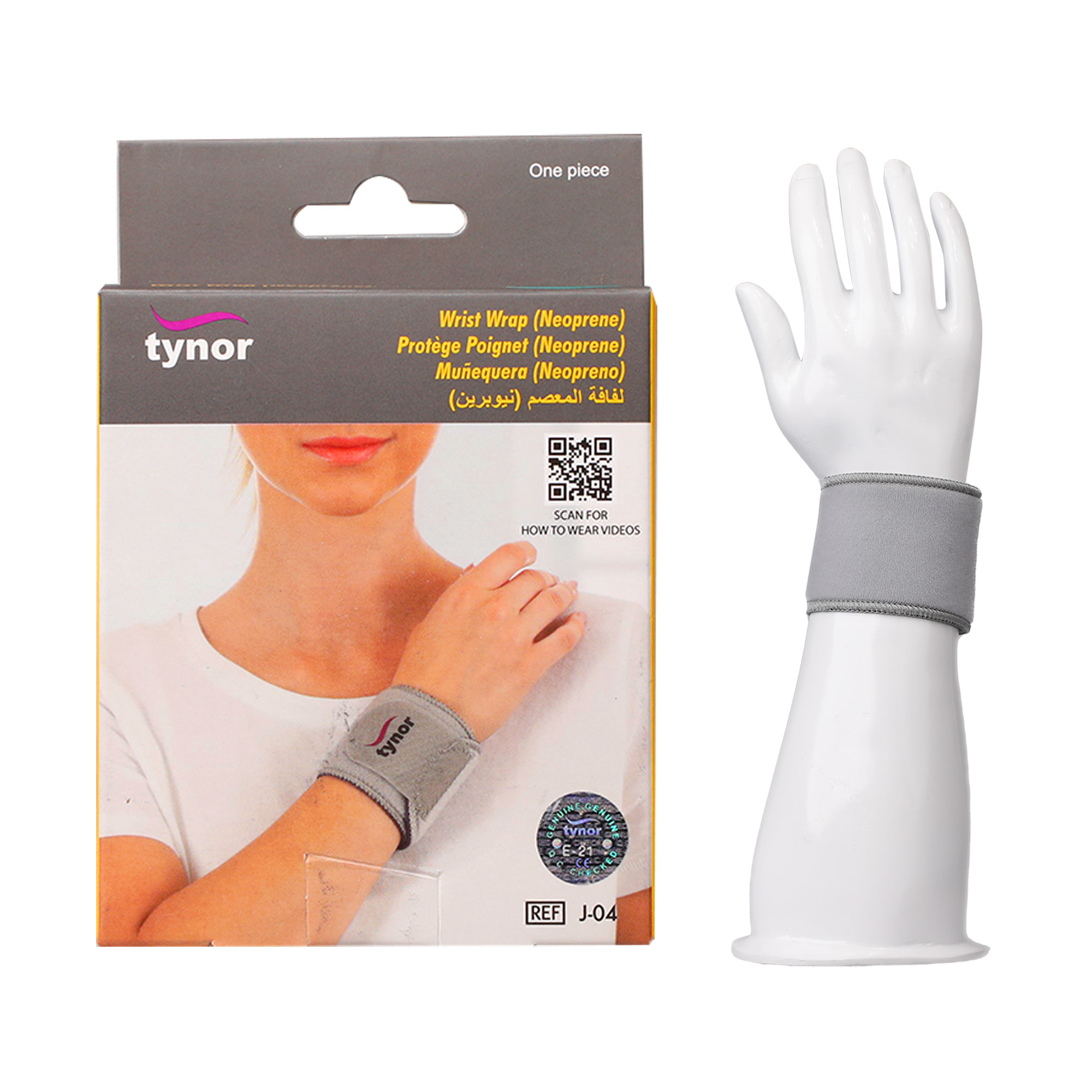 Tynor Wrist Wrap (Neoprene) Uni, 1 Count, Pack of 1 