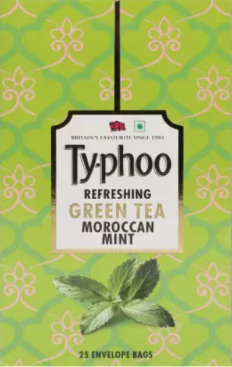 Ty.phoo Refreshing Moroccan Mint Green Tea Bags, 25 Count, Pack of 1 