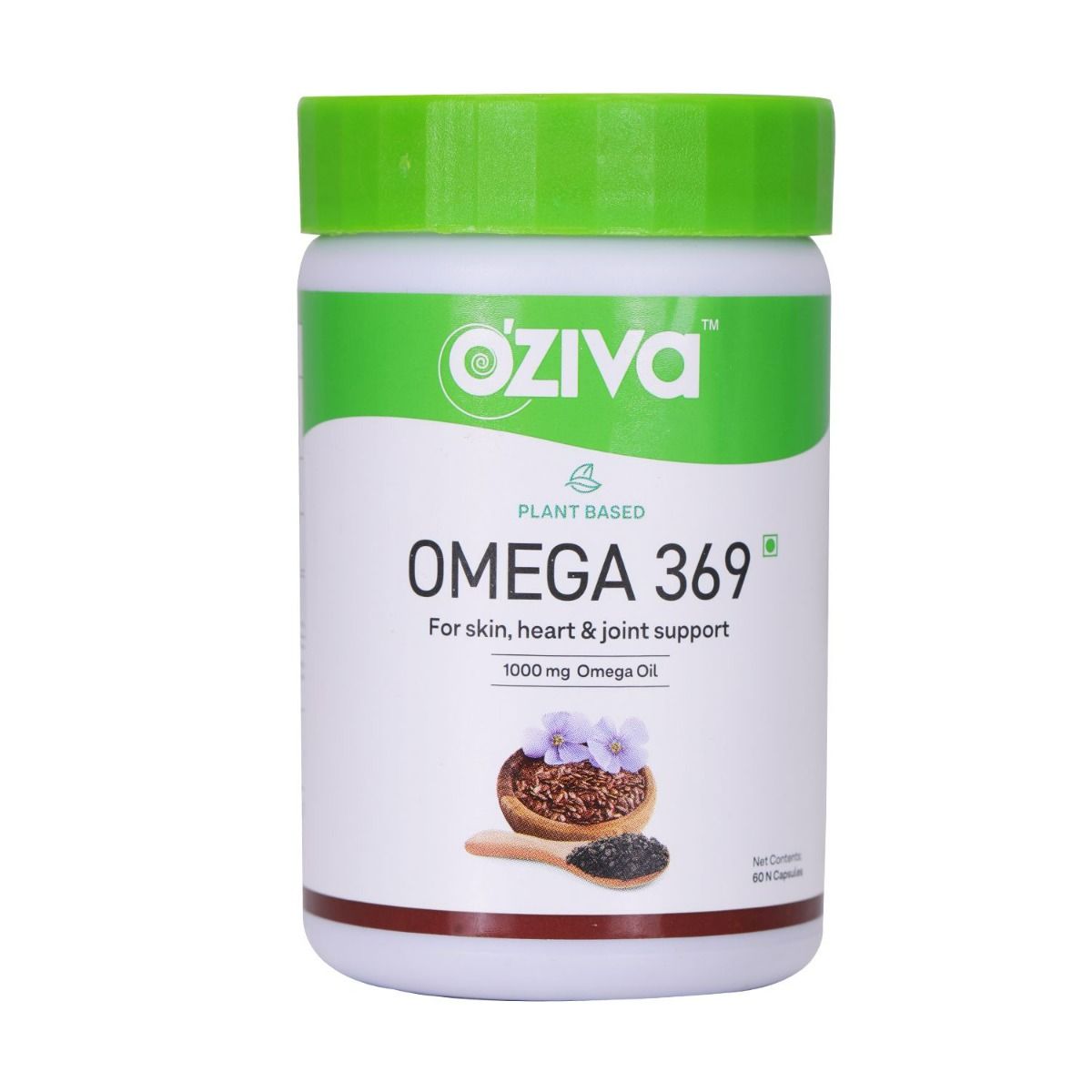 OZiva Omega-369, 60 Capsules, Pack of 1 