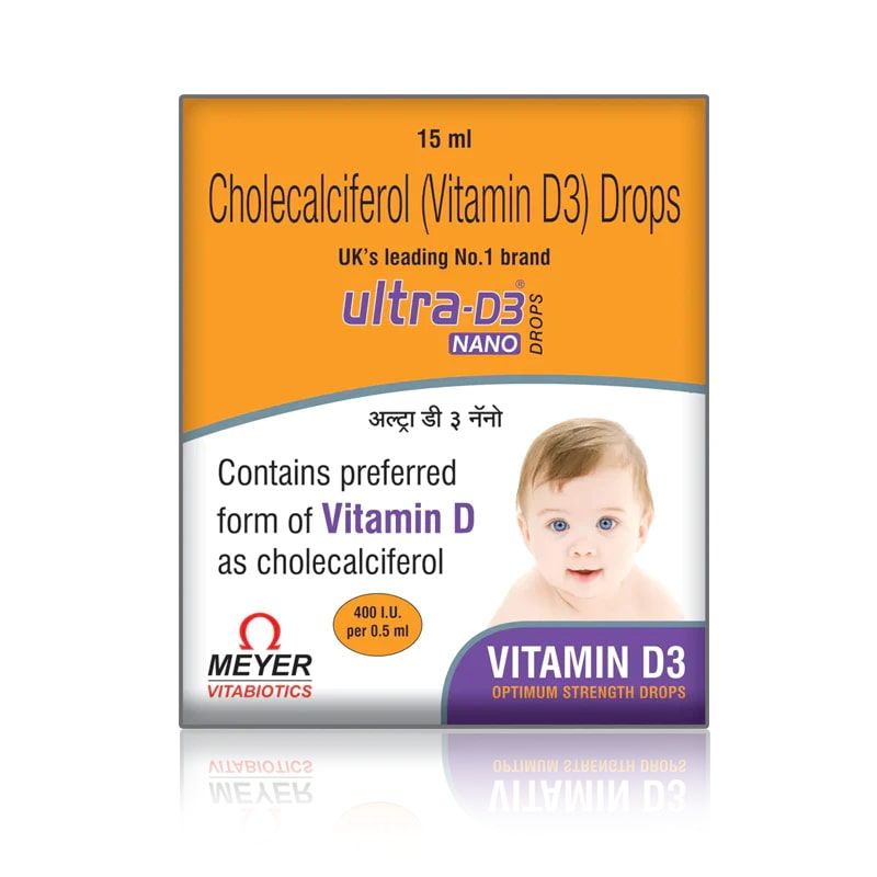 Ultra D3 Nano Oral Drop 15 ml Price, Uses, Side Effects, Composition ...