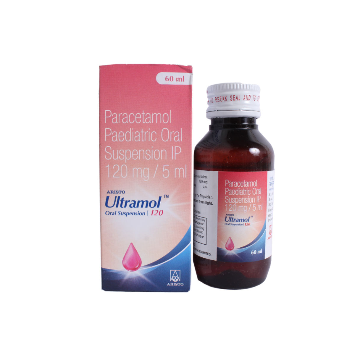Ultramol 120 Paediatric Oral Suspension 60 ml, Pack of 1 SYRUP
