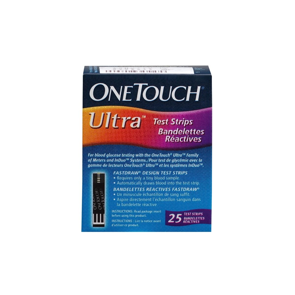OneTouch Ultra Test Strips, 25 Count, Pack of 1 
