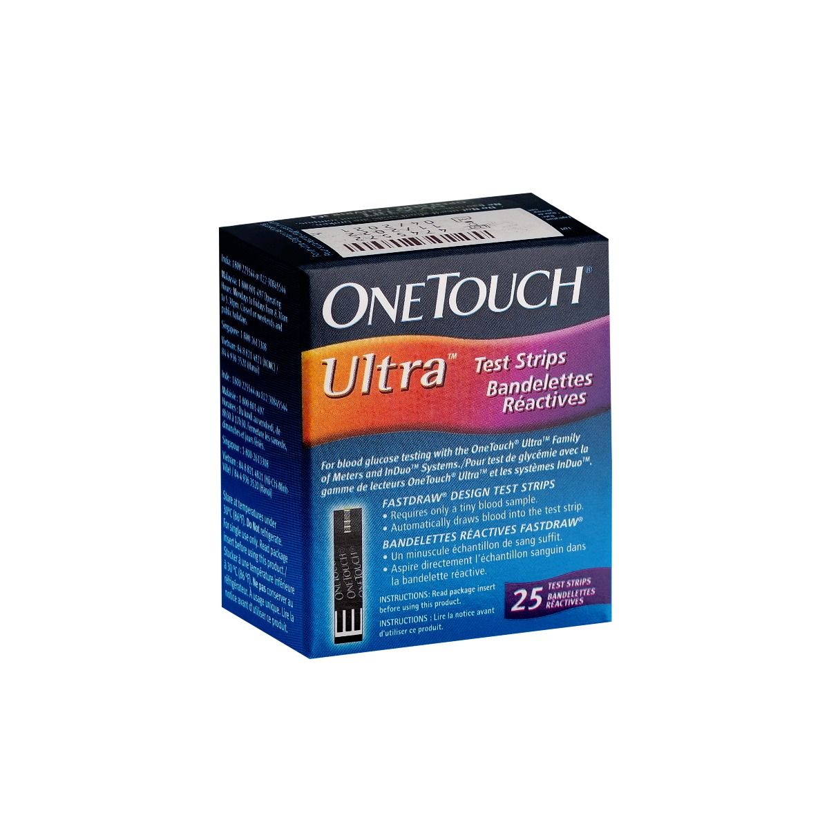 OneTouch Ultra Test Strips, 25 Count, Pack of 1 