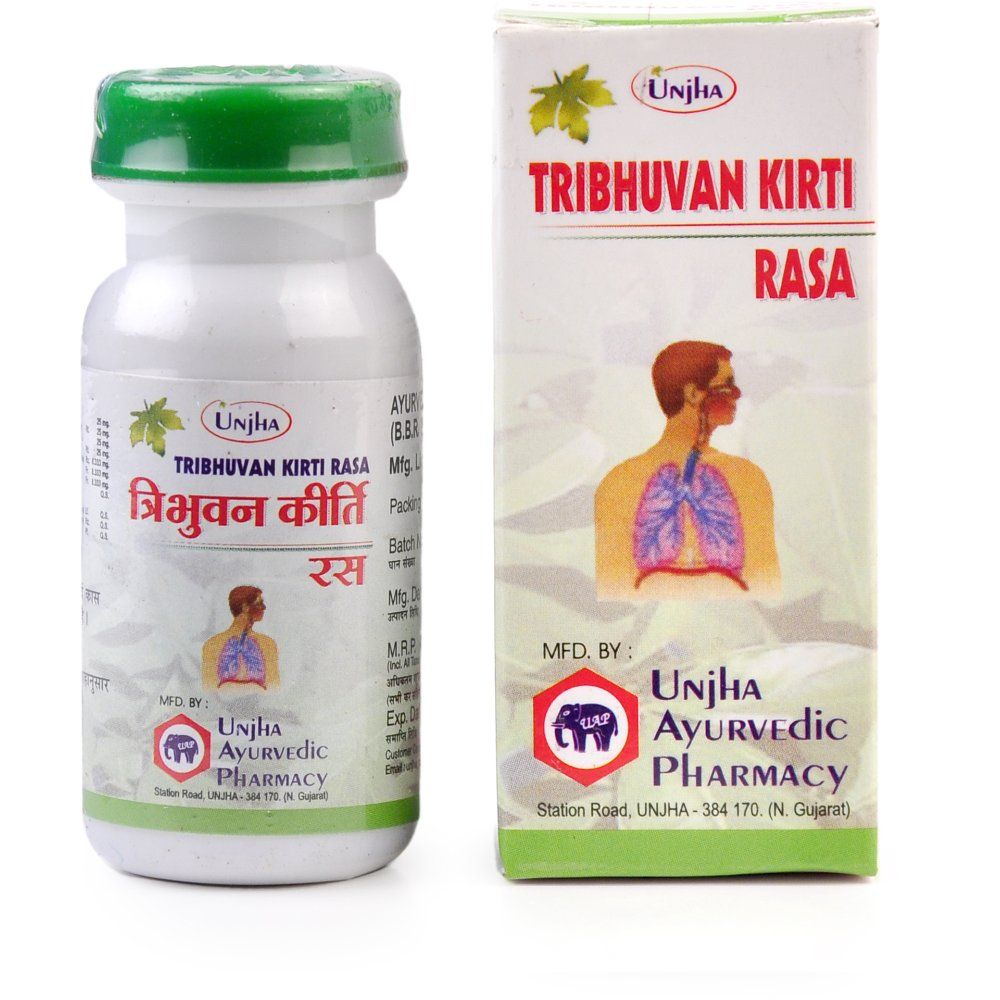 Buy Unjha Tribhuvan Kirti Rasa, 40 Tablets Online